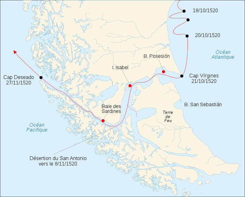Strait of Magellans discovery 1520